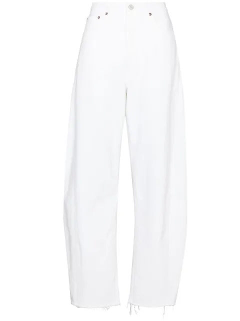 AGOLDE high-waist wide-leg jeans White A90391183