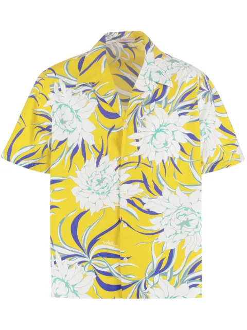 Valentino Garavani graphic-print short-sleeve shirt Yellow VAAA908GC