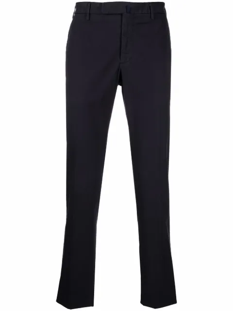 Incotex tailored-cut cotton trousers Blue 1W00309098Y