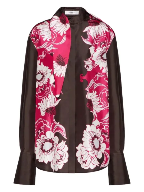 Valentino Garavani floral pattern shirt Pink BAB3P0772