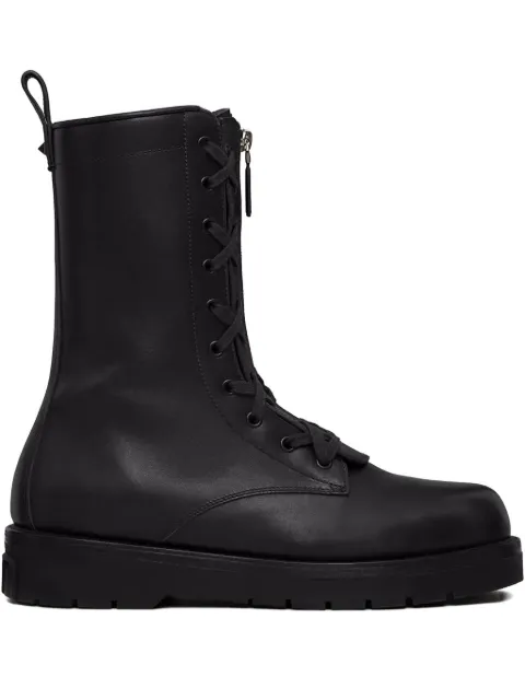 Valentino Garavani XCOMBAT leather boots Black YS0F78GLF