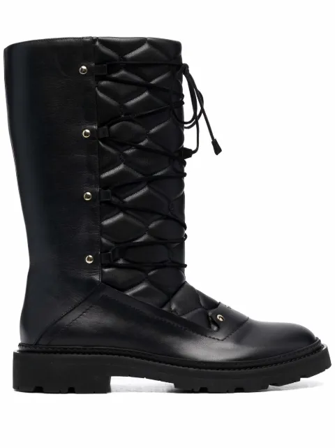 Bally lace-up leather boots Black 6228127