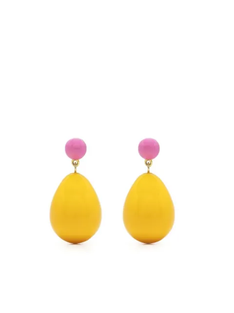 Eshvi two-tone drop earrings Yellow 14886XEBYSH10