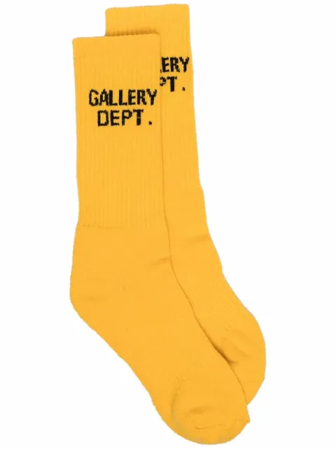 GALLERY DEPT. intarsia-knit ankle socks Yellow CS9045