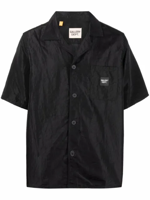 GALLERY DEPT. logo-patch short-sleeve shirt Black PS1000