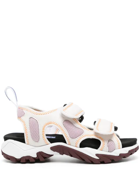 MCQ panelled touch-strap sandals White 682031R28079213