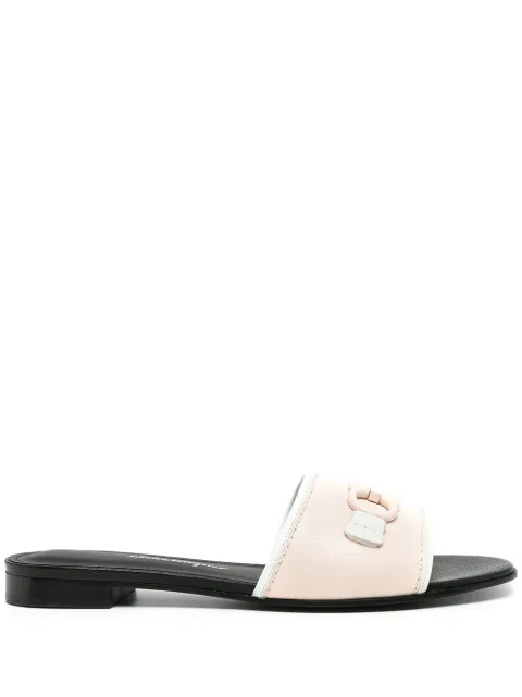 Ferragamo Rhodes Gancini-logo sandals Black 750849