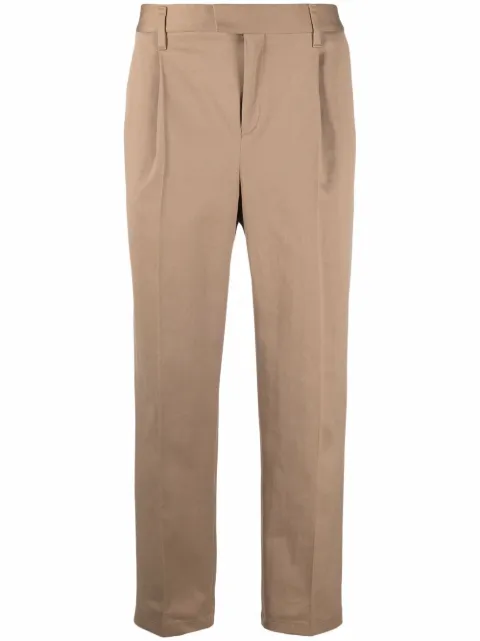 Neil Barrett straight-leg tailored trousers Brown BPA817S010