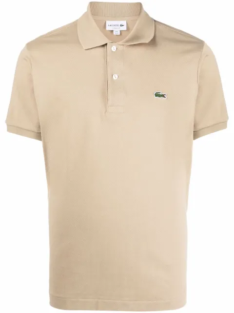 Lacoste logo-patch polo shirt Neutrals 1212090