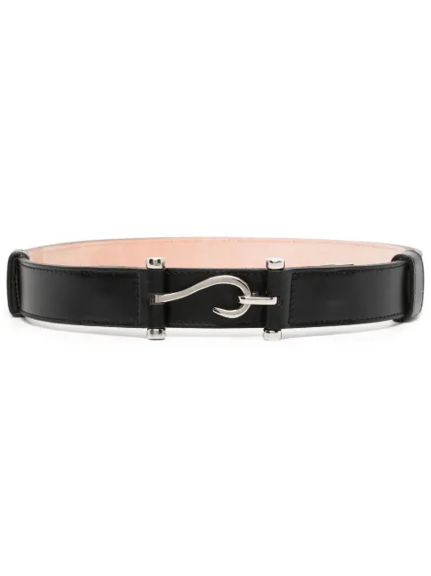 Edhen Milano hook-fastening detail belt Black COMBELTBLK