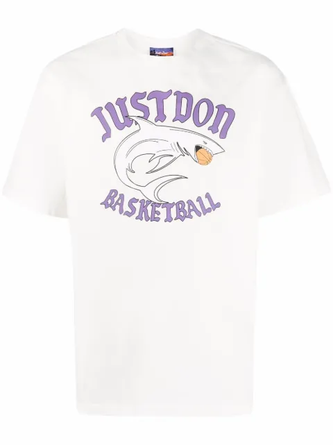 Just Don logo-print T-shirt White 32JUSM05226326