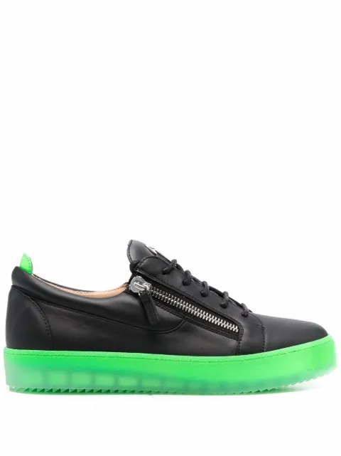 Giuseppe Zanotti contrasting-sole low-top sneakers Black RM20030