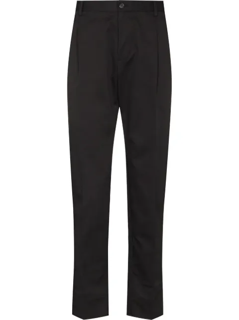 Dolce & Gabbana cropped tapered trousers Black GY6UETFUFJR