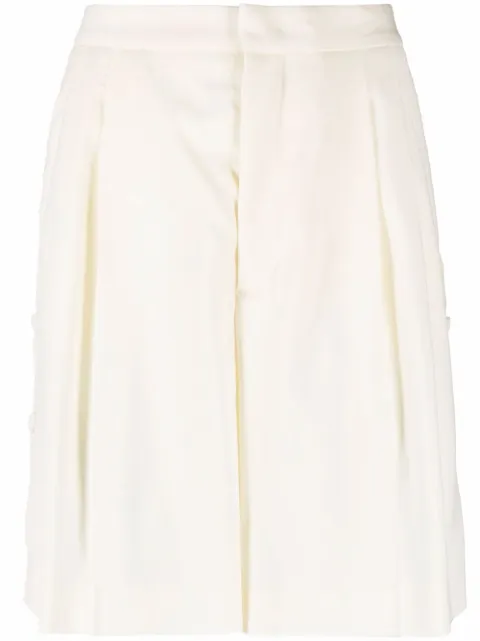 RED Valentino high-waisted tailored shorts Neutrals RRFH30WBP