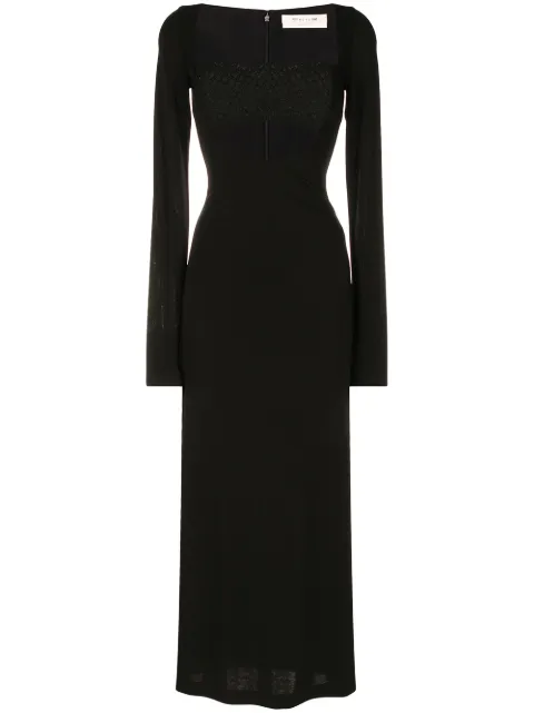 1017 ALYX 9SM bandeau-panel macramé knit dress Black AAWDR0099FA01