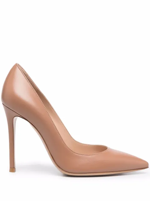 Gianvito Rossi 105mm Gianvito leather pumps Neutrals G2847015RICNAP
