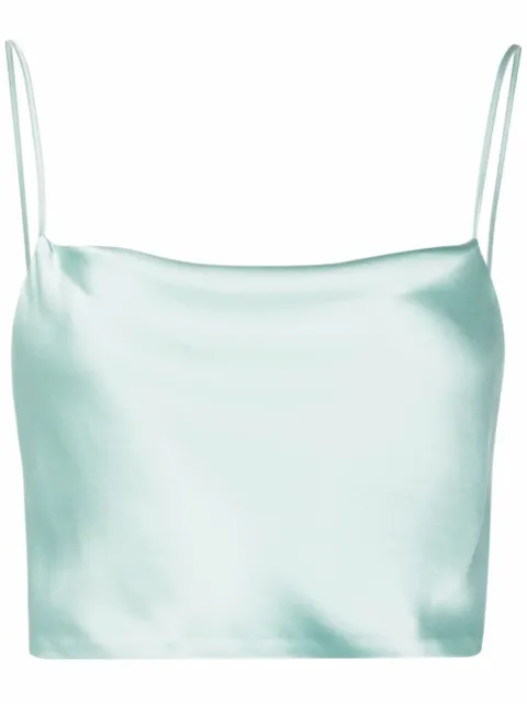 Blanca Vita cropped tank top Green TAXUS4762