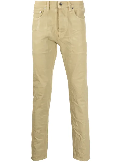 Purple Brand P001 leathered skinny jeans Brown P001LTEC122