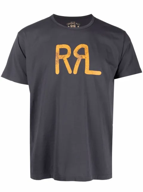 Ralph Lauren RRL logo-print short-sleeve T-shirt Blue 782813037003