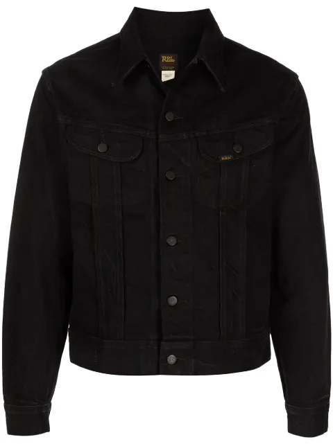 Ralph Lauren RRL denim trucker jacket Black 782857931001