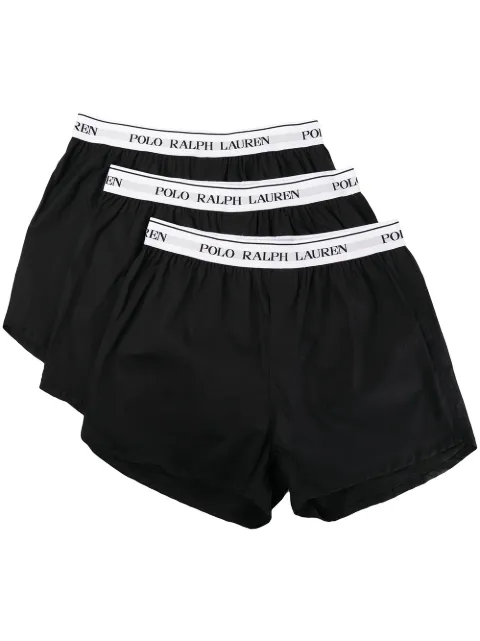 Polo Ralph Lauren logo-waistband 3-pack boxer shorts Black 714866472001