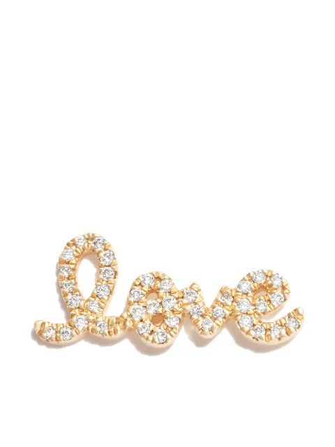 Sydney Evan 14kt yellow gold Love diamond stud earring Gold S28732Y