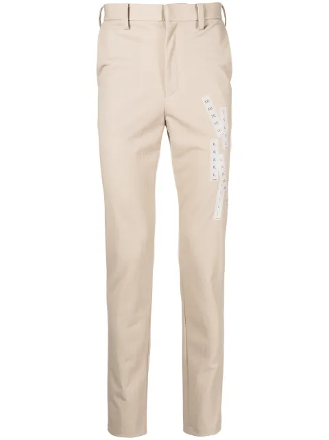 Doublet high-waisted straight-leg trousers Brown 22SS04PT166