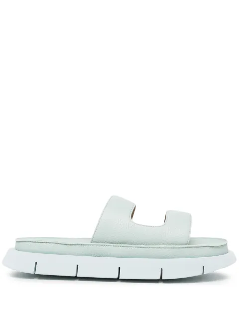 Marsèll slip-on leather sandals Green MW6700188