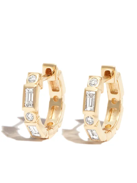 Sydney Evan 14kt yellow gold diamond huggie earrings Gold EET1109Y