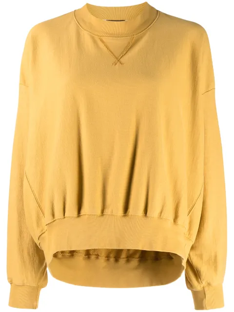 Bassike cut-out organic cotton sweatshirt Yellow R22WFT54
