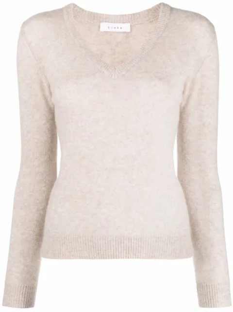 Liska V-neck sweater Neutrals NVLYDL102