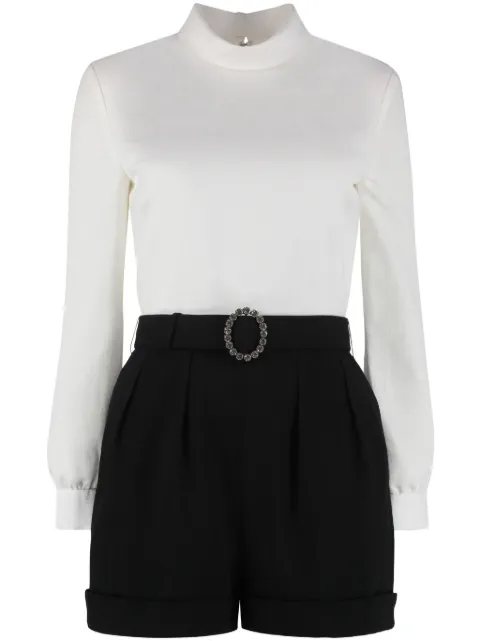 Saint Laurent backless playsuit White 691289Y012W