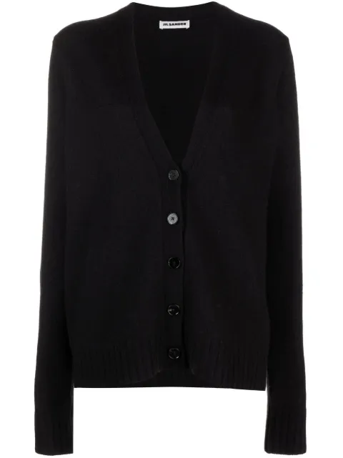 Jil Sander oversized wool cardigan Black J02GP0055J14506