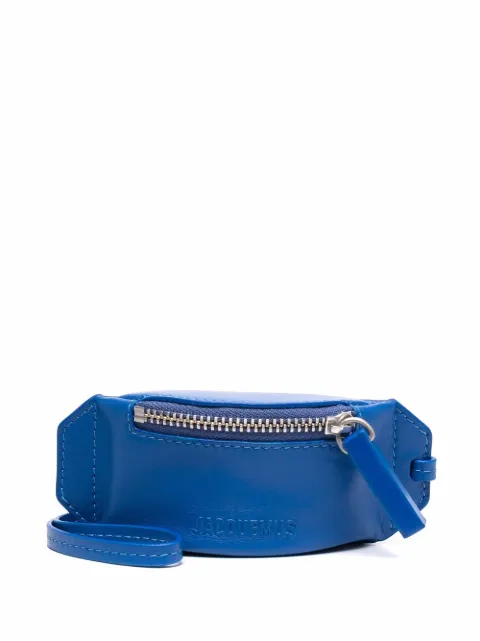 Jacquemus keyring zip wallet Blue 221AC3083000