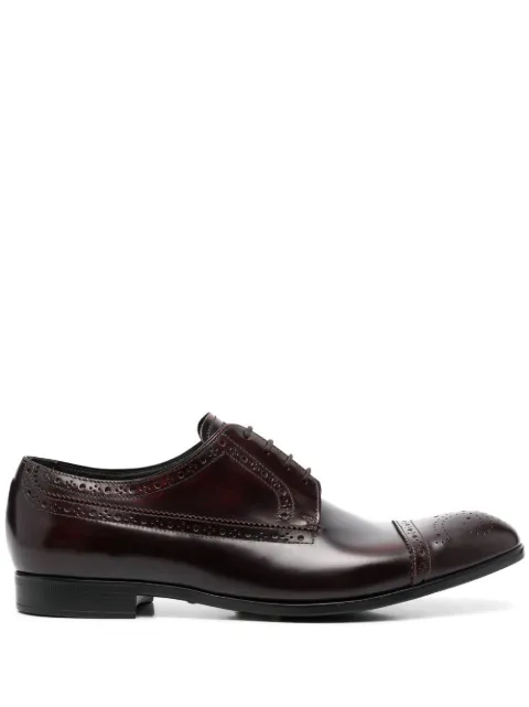 Emporio Armani lace-up leather derby shoes Red 217X4C345XAT04