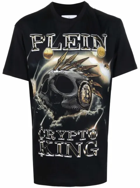 Philipp Plein 'Crypto King' cotton T-shirt Black FABCMTK5684PJY002N