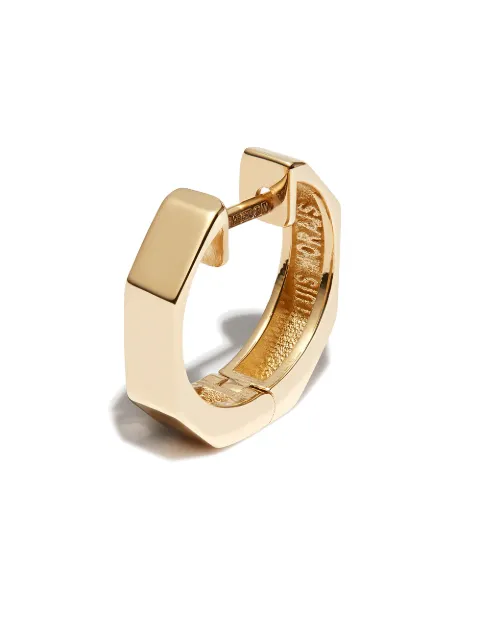 LUIS MORAIS 14kt yellow gold huggie earring Gold GEOHUGGIE