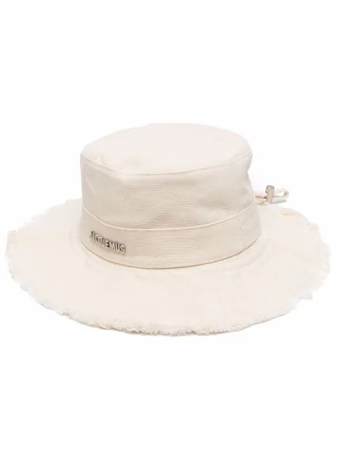 Jacquemus The Artichaut frayed sun hat Neutrals 22E213AC0025001