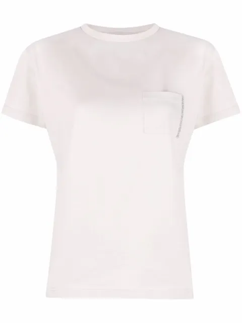 Fabiana Filippi round-neck short-sleeve T-shirt Grey JEDP04W1080000X645
