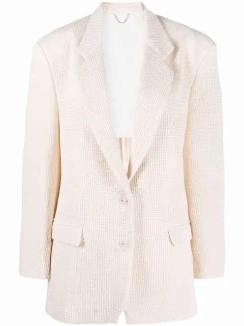 Magda Butrym single-breasted blazer Neutrals 112521