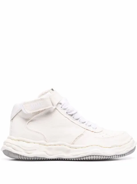 Maison MIHARA YASUHIRO Wayne chunky-sole high-top sneakers White A08FW707