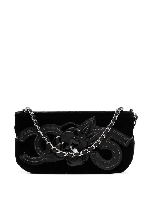 CHANEL Pre-Owned 2006 Camélia No.5 shoulder bag Black 10276090