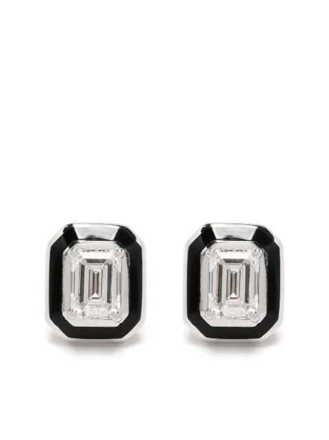 Selim Mouzannar 18kt white gold Mina diamond earrings Silver MNENSN0412AE1WG