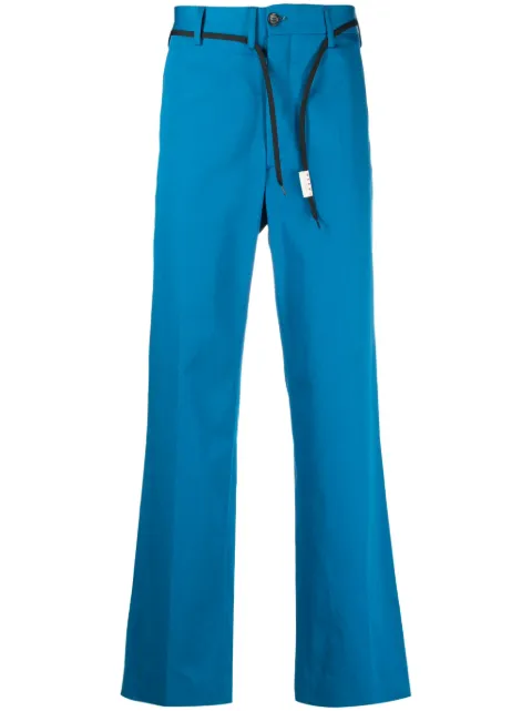Marni belted straight-leg trousers Blue PUMU0110S0UTC084