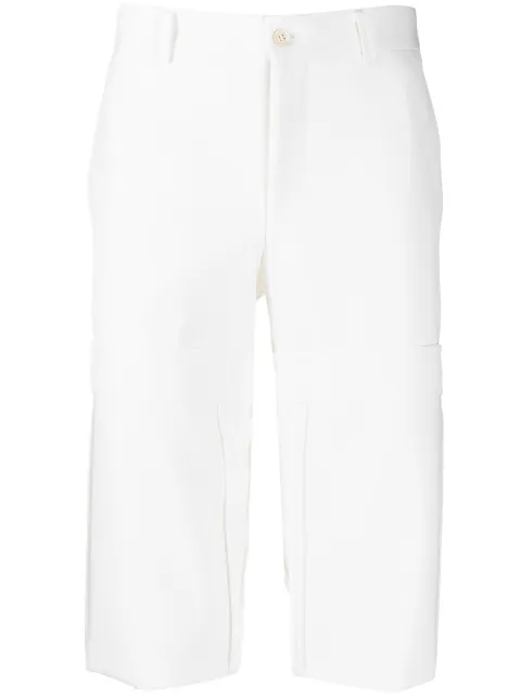 Comme des Garçons Homme Plus cropped tailored trousers White PIP024