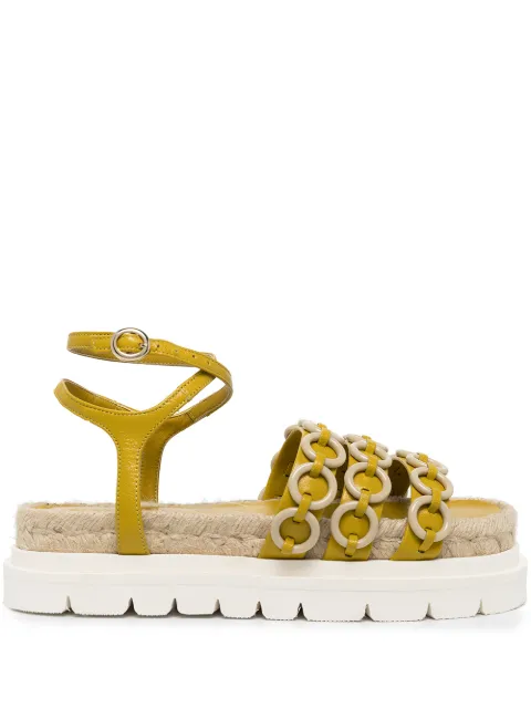 3.1 Phillip Lim Noa platform sandals Green SS22T800SSO