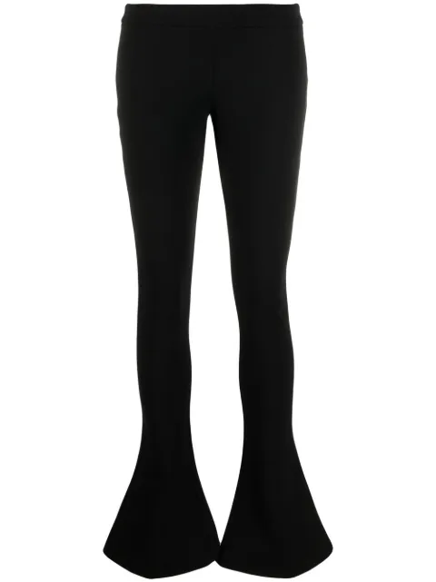 Balmain low-waist flared trousers Black XF0PP077JC30