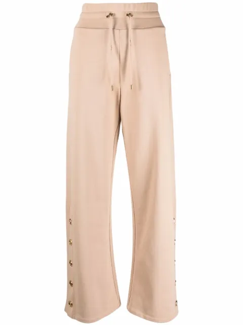 Balmain side-button detail trousers Neutrals XF1OB060JB13