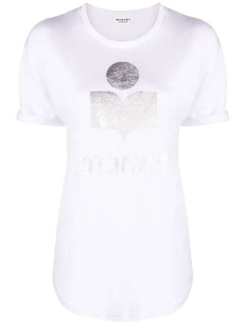 MARANT ÉTOILE Koldi logo-print T-shirt White TS0004FAA1N10E