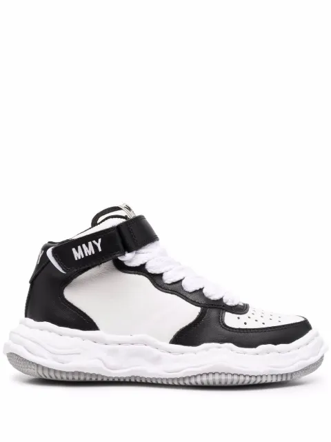 Maison MIHARA YASUHIRO embroidered-logo hi-top sneakers White A08FW705